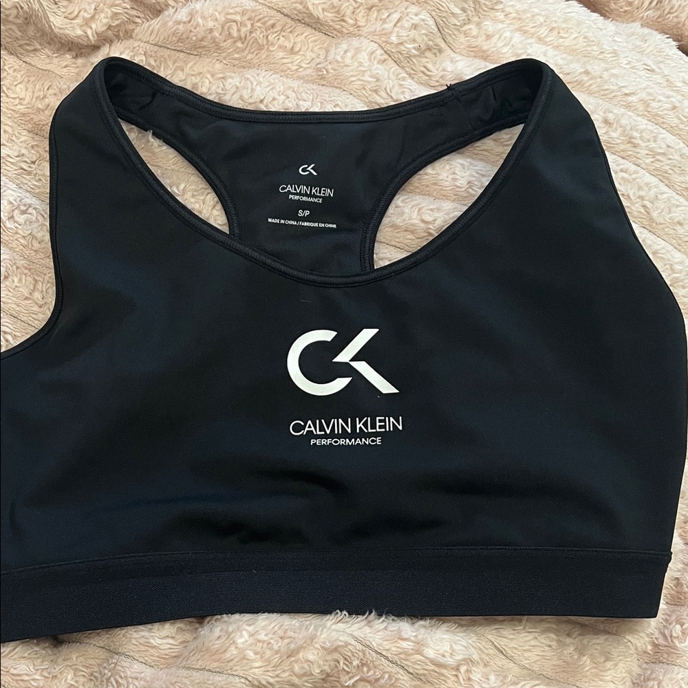Calvin Klein Black Performance Sports Bra